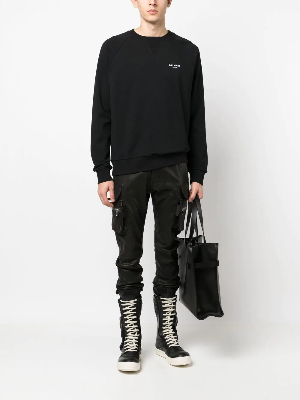 Balmain logo-print sweatshirt
