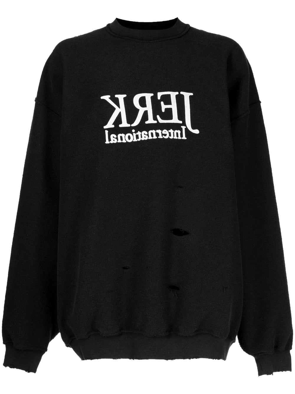 VETEMENTS  distressed text-print sweatshirt