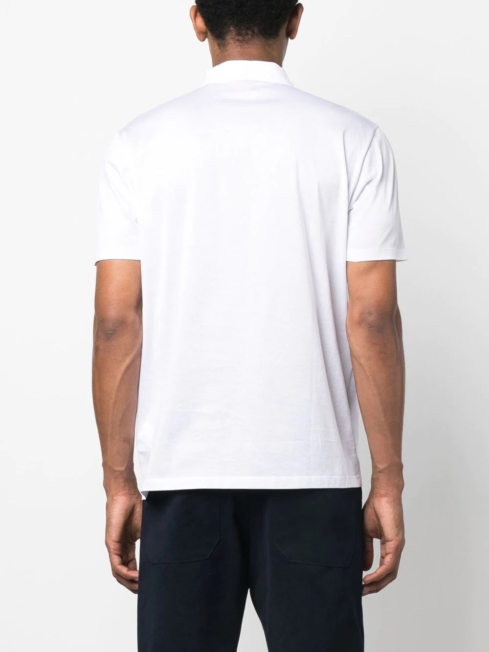 BOSS  logo-patch detail polo shirt