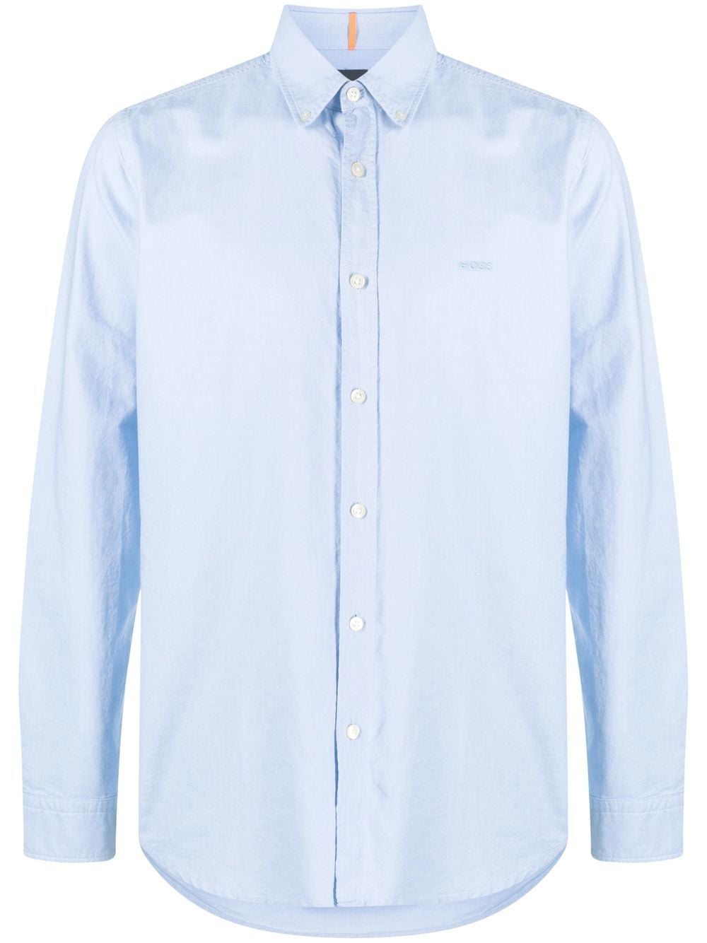 BOSS embroidered logo long-sleeve shirt