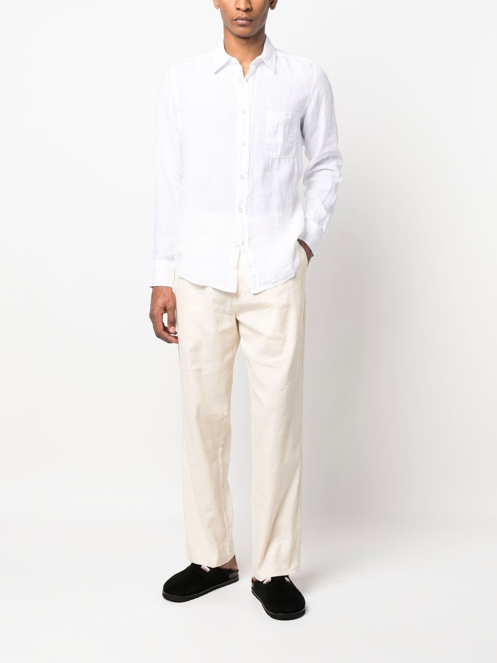BOSS front pocket long-sleeve shirt