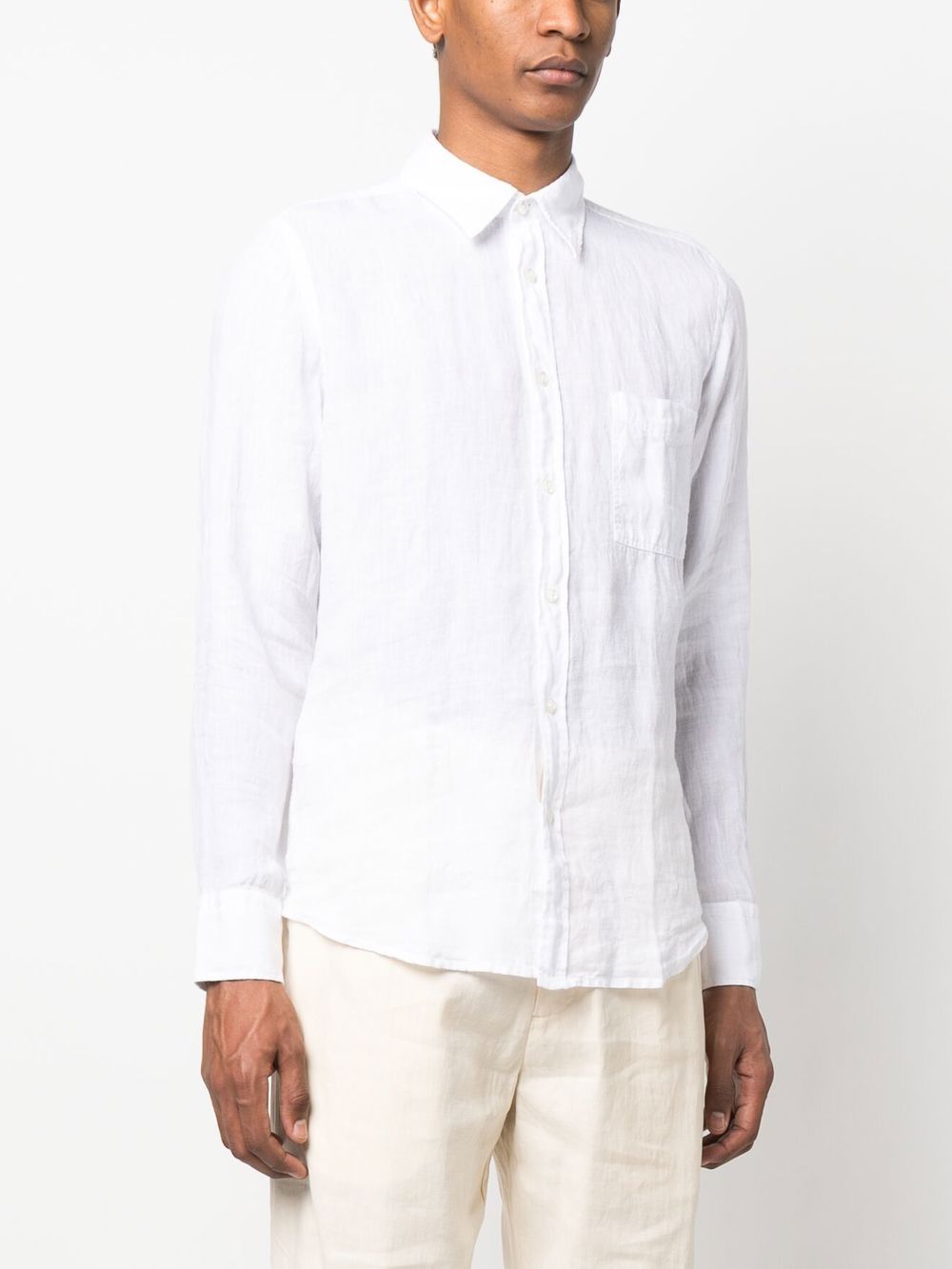 BOSS front pocket long-sleeve shirt