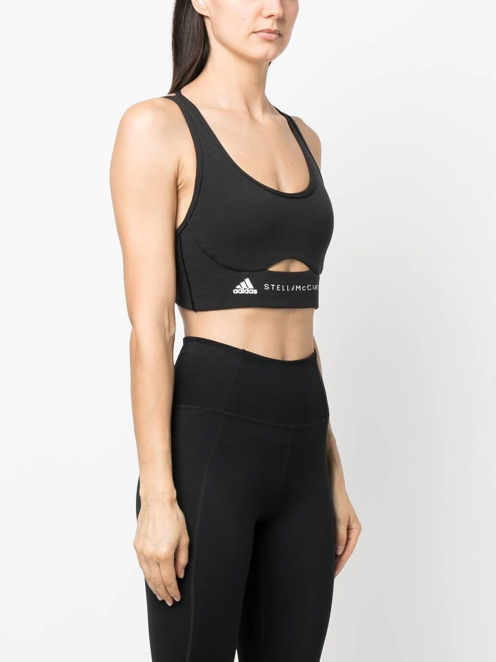 adidas by Stella McCartney logo-print bralette top