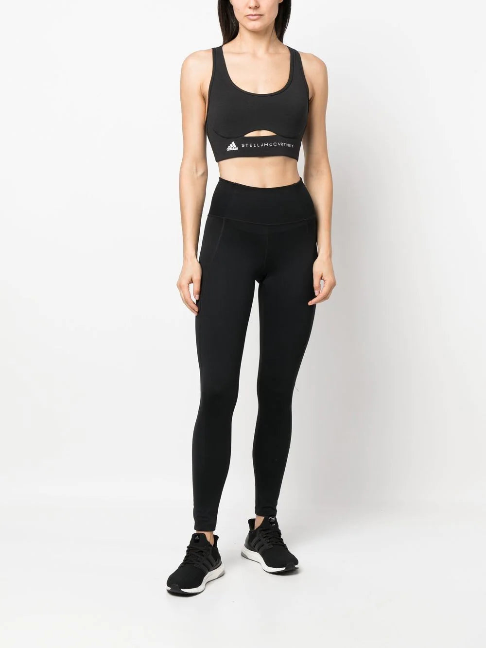 adidas by Stella McCartney logo-print bralette top