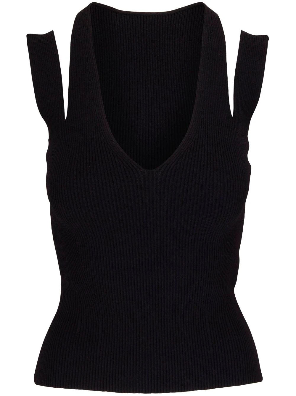 Alexander McQueen  cut-out detail ribbed-knit top