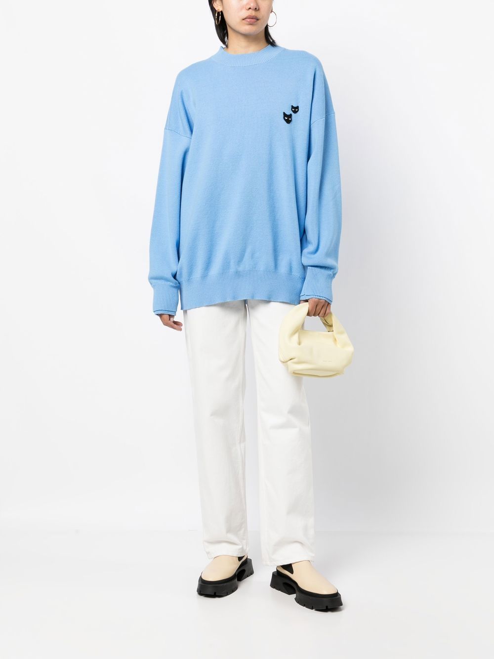 ZZERO BY SONGZIO  twin panther crewneck jumper