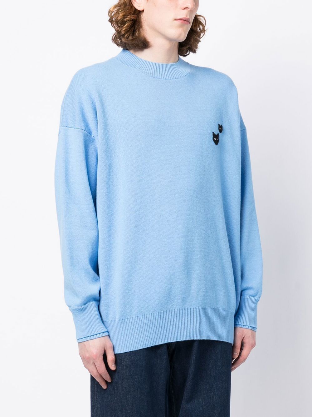 ZZERO BY SONGZIO  twin panther crewneck jumper