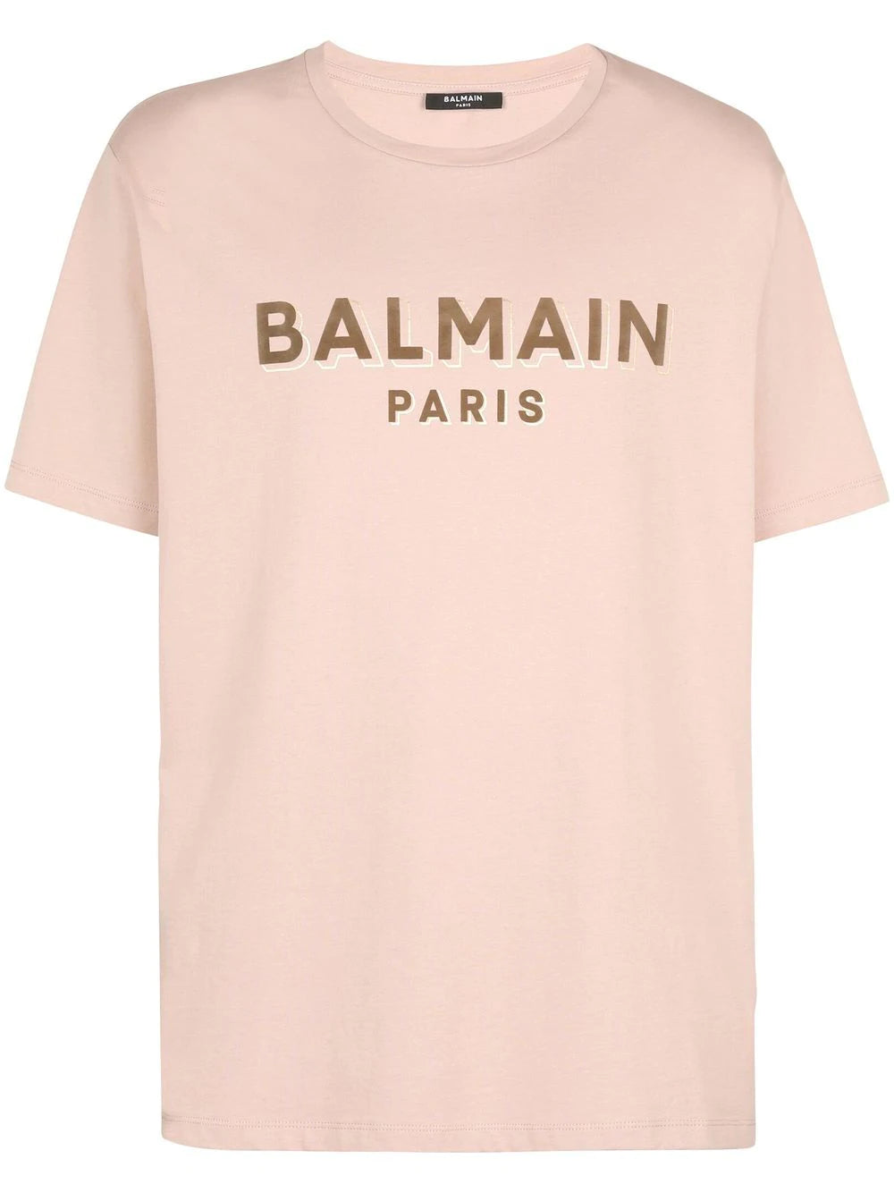 Balmain  flocked-logo cotton T-shirt