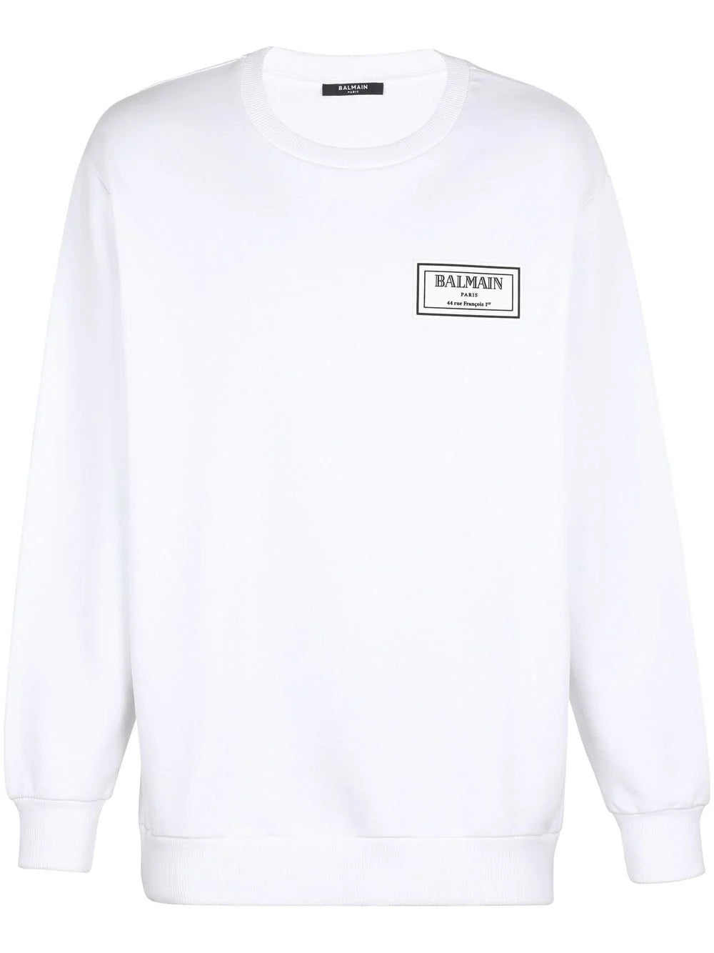 Balmain  logo-print cotton sweatshirt