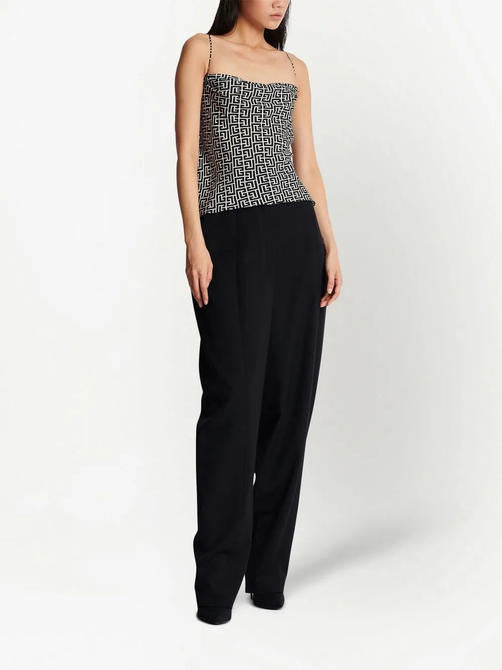 Balmain monogram print camisole top - Image 2