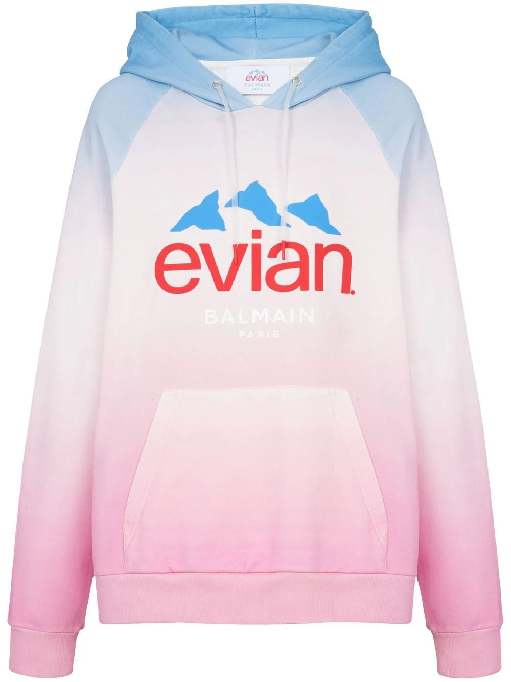Balmain  x Evian gradient-effect hoodie