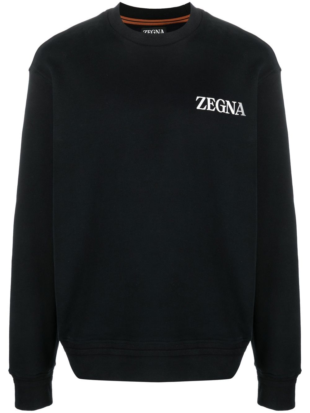 Zegna  logo-print cotton sweatshirt