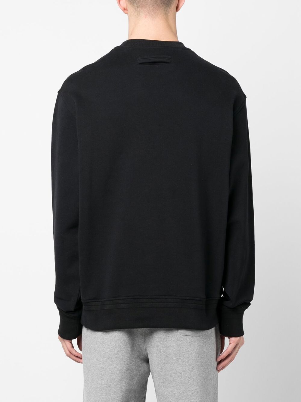 Zegna logo-print cotton sweatshirt