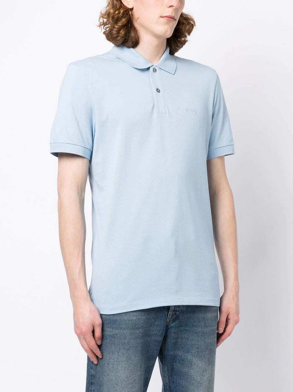 BOSS Pallas embroidered logo polo shirt