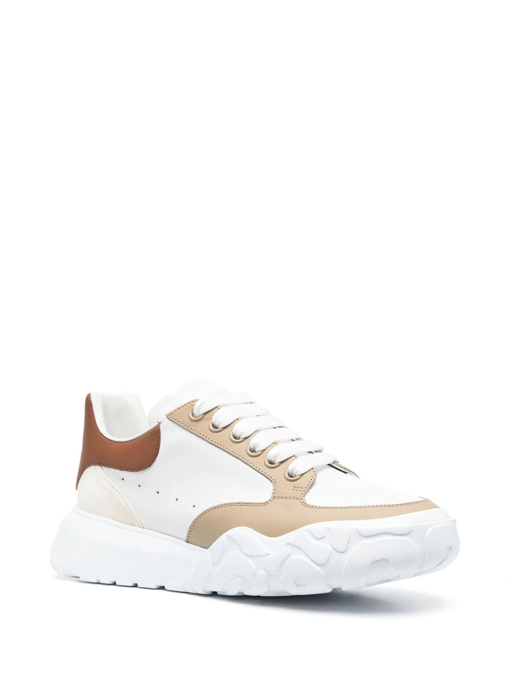 Alexander McQueen  leather contrast-pannel sneakers