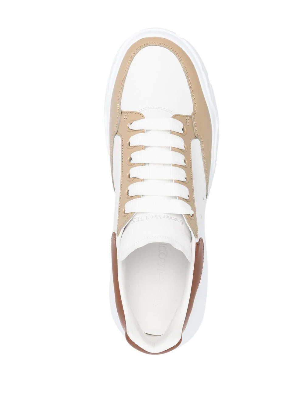 Alexander McQueen  leather contrast-pannel sneakers