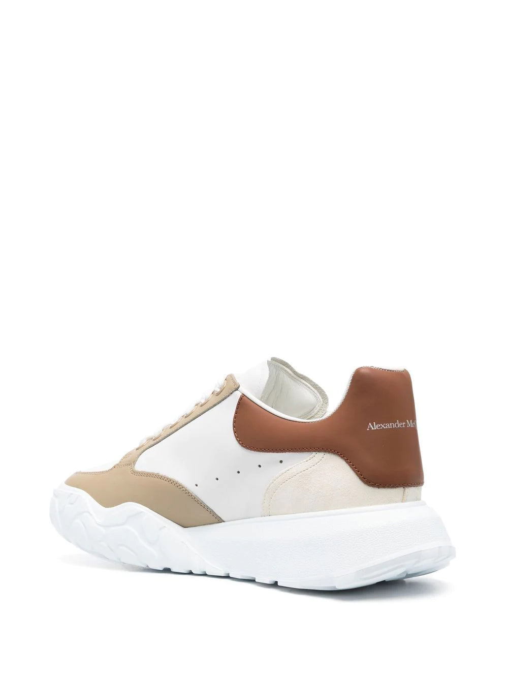 Alexander McQueen  leather contrast-pannel sneakers