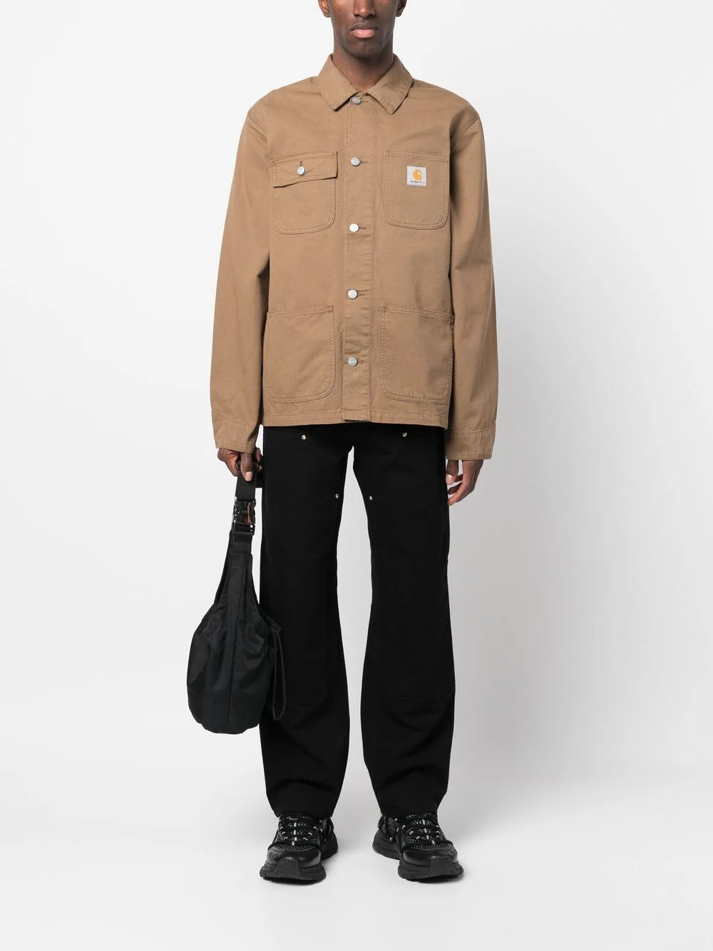 Carhartt WIP  double knee logo patch jeans