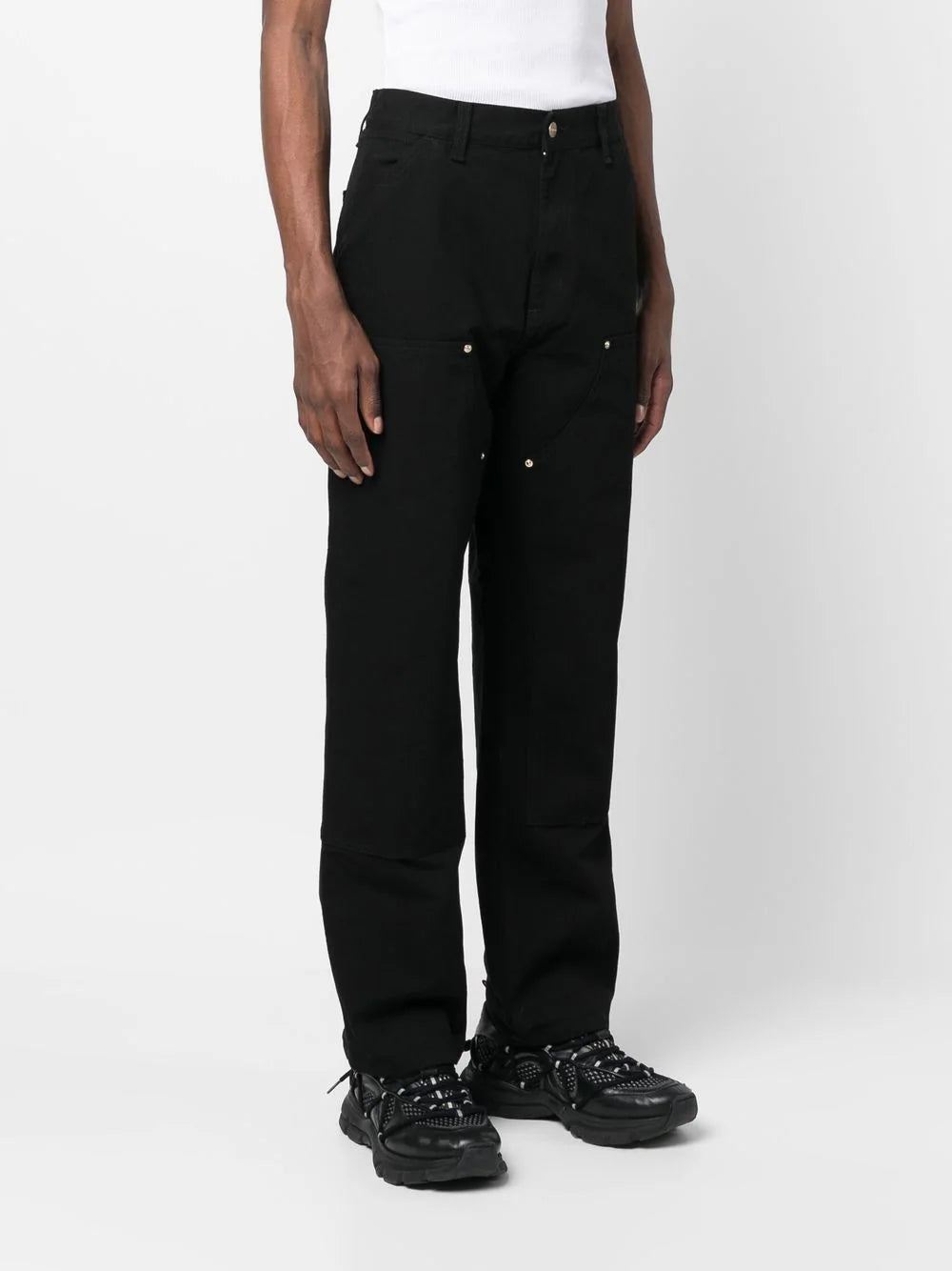 Carhartt WIP  double knee logo patch jeans