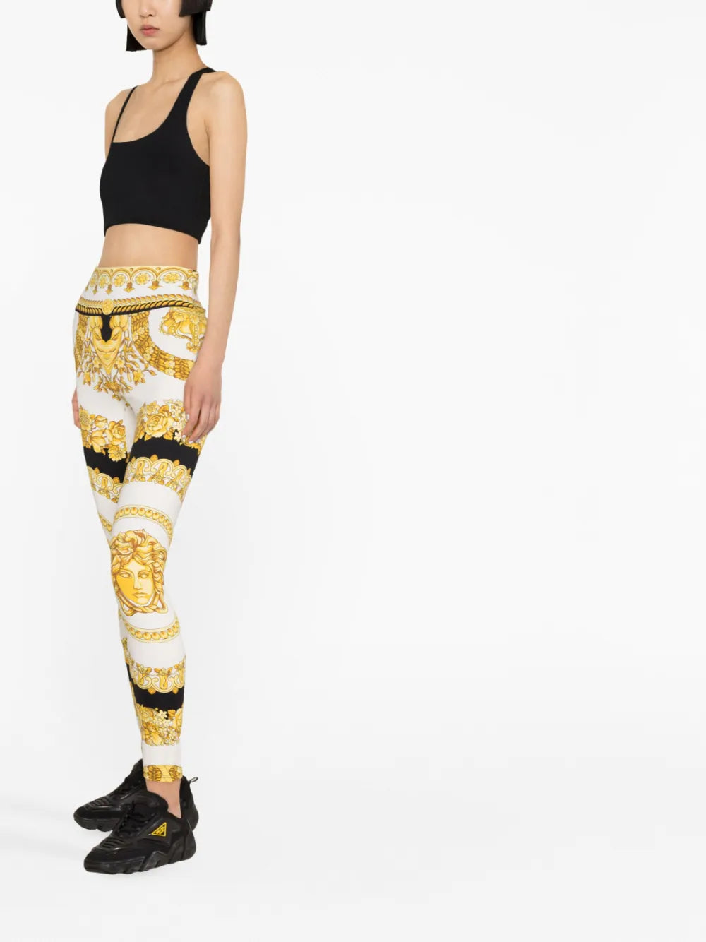 Versace  Barocco-print leggings
