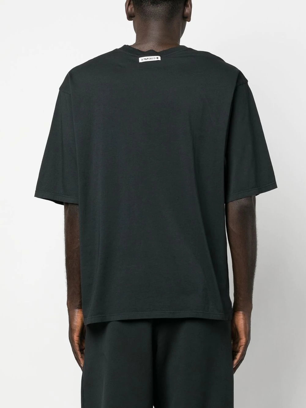 a paper kid logo-apliqué T-shirt