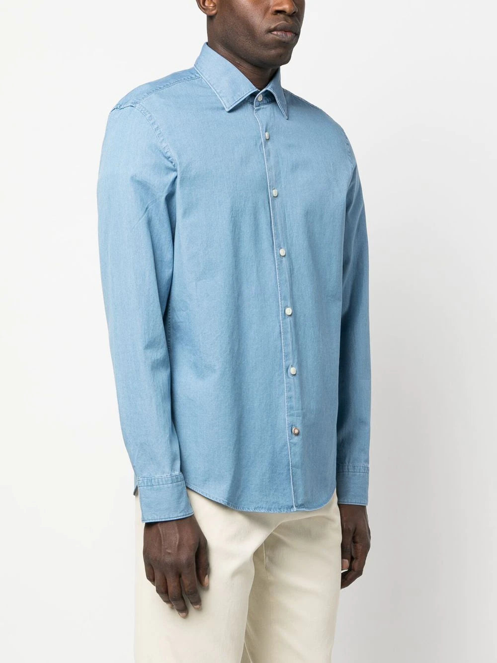 BOSS  long-sleeved cotton shirt