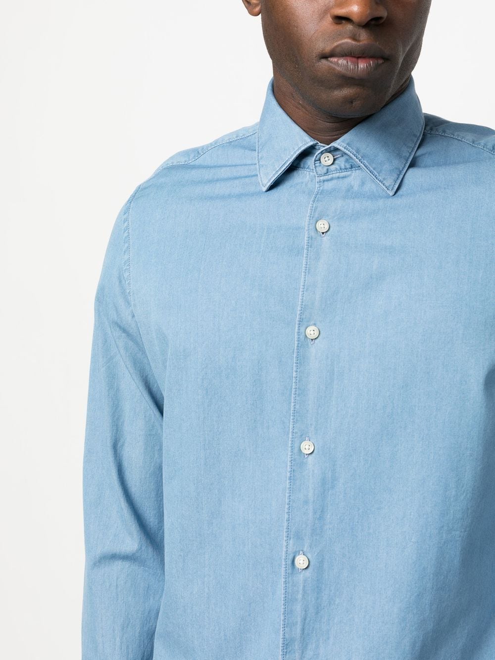BOSS  long-sleeved cotton shirt