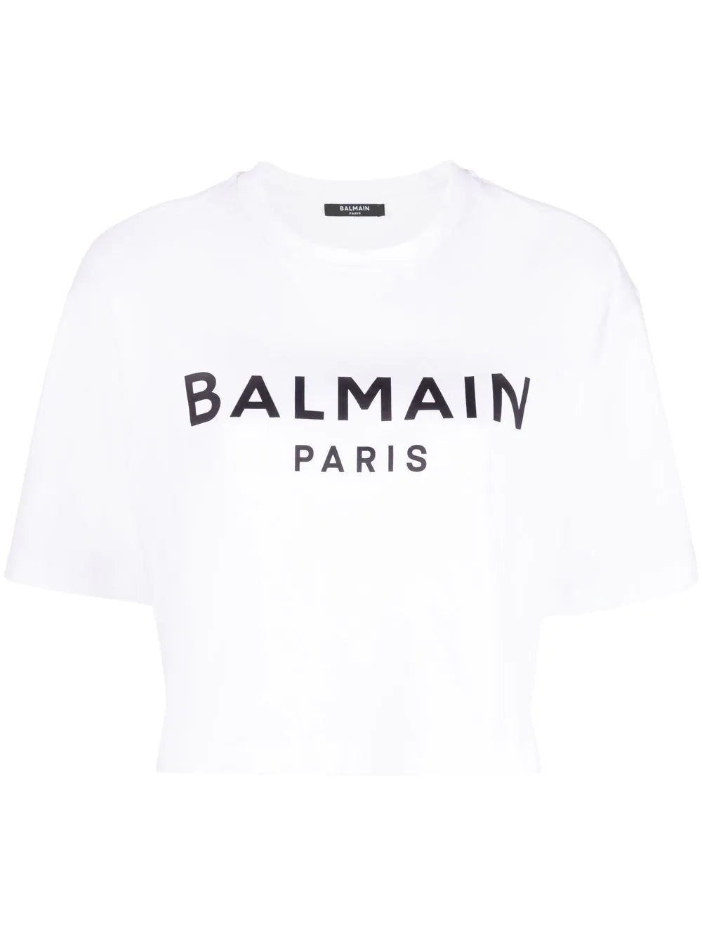Balmain  logo cropped T-shirt