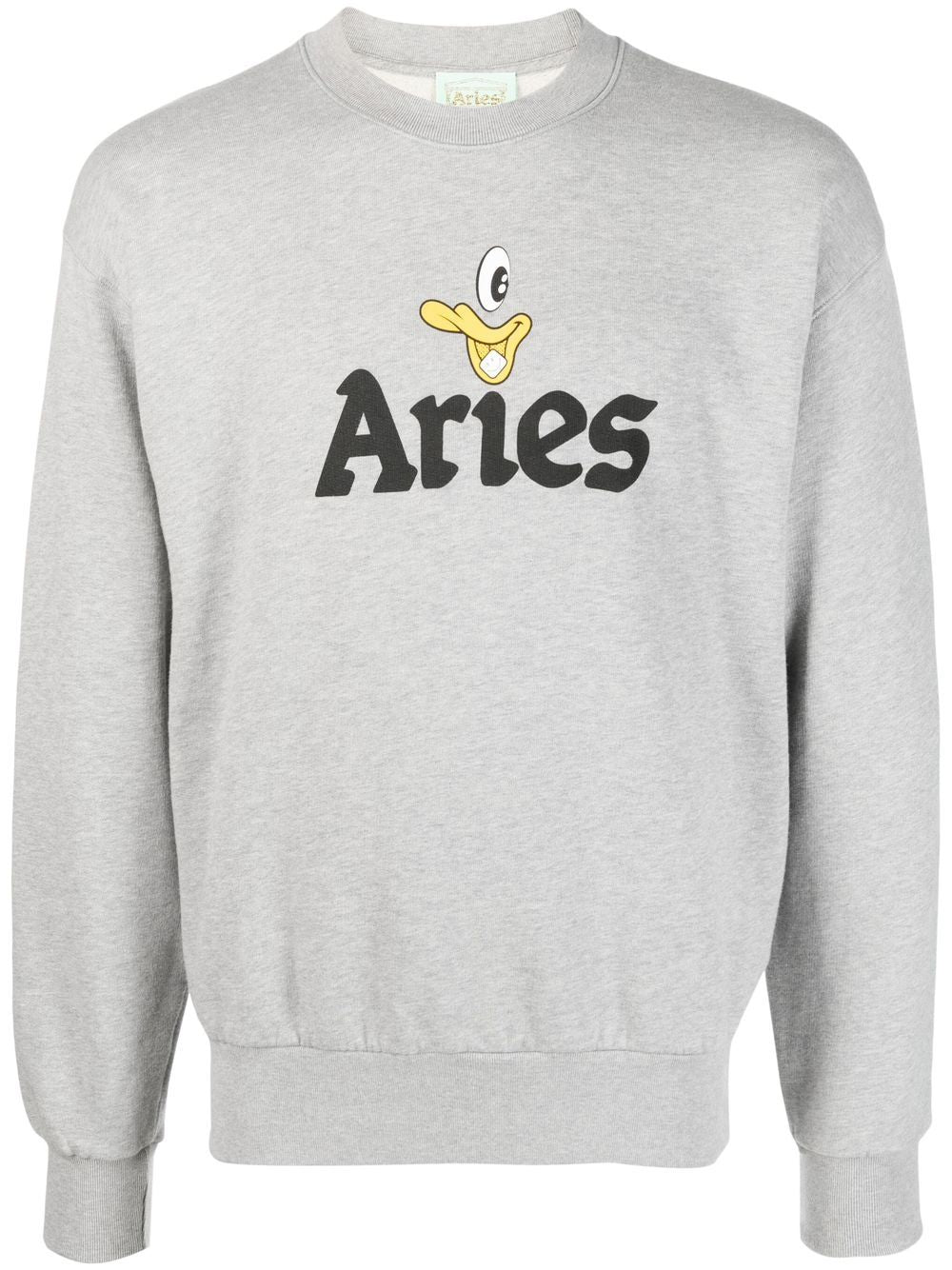 Aries  logo-print cotton sweatshirt
