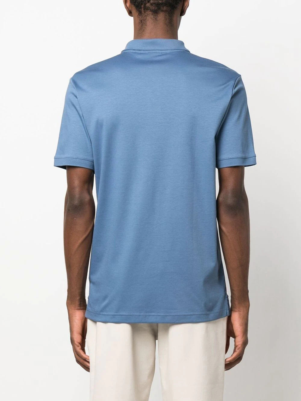 Calvin Klein logo-patch short-sleeved polo shirt