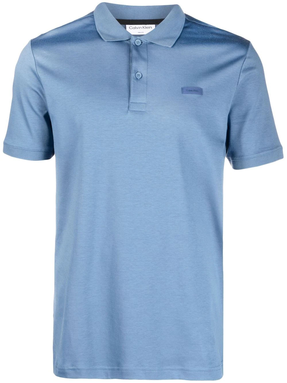Calvin Klein  logo-patch short-sleeved polo shirt