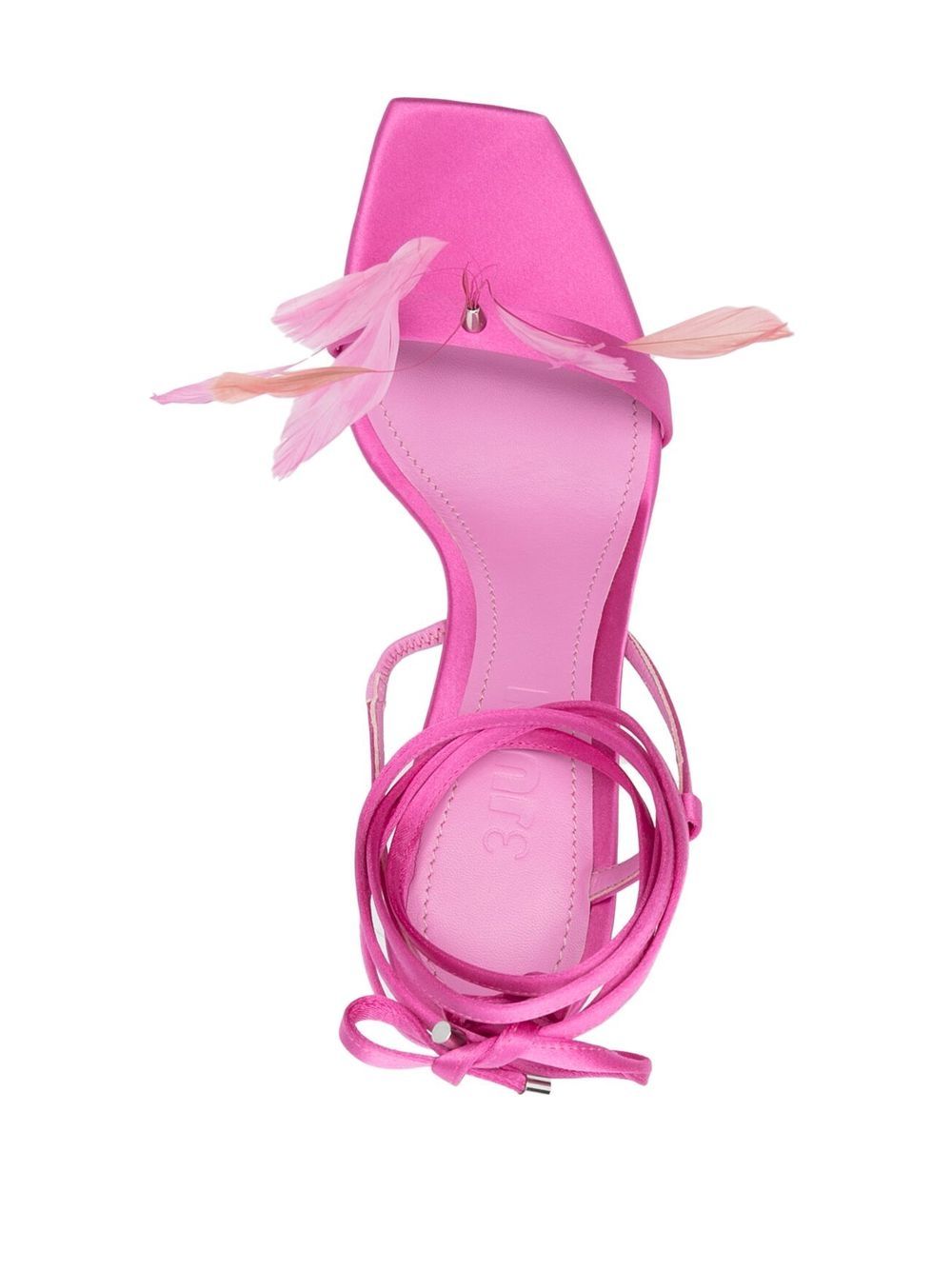 3juin  Kimi 105mm feather-detail sandals