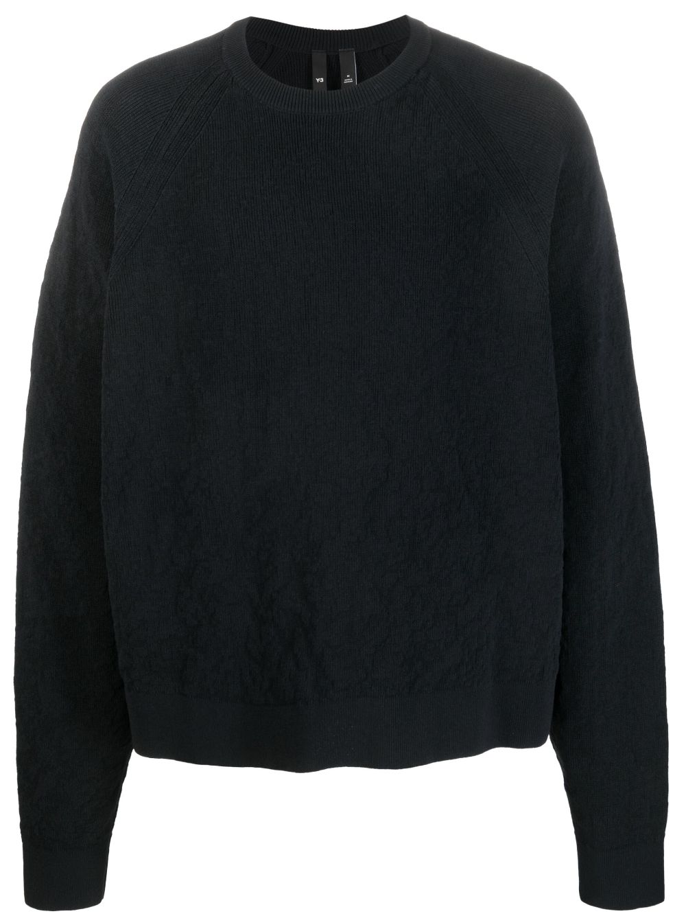 Y-3  organic-cotton-blend plain sweatshirt