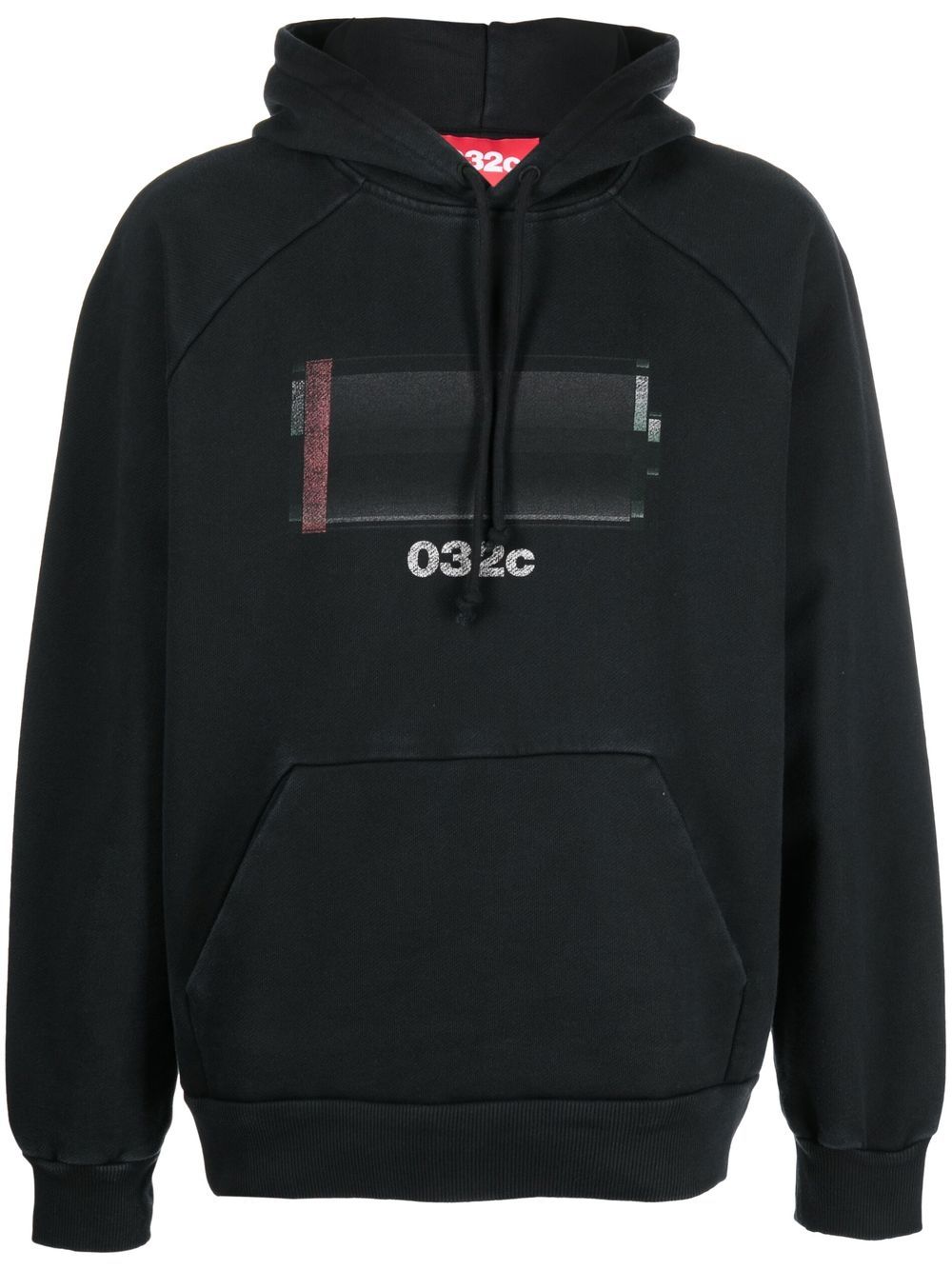 032c  graphic-print drawstring hoodie