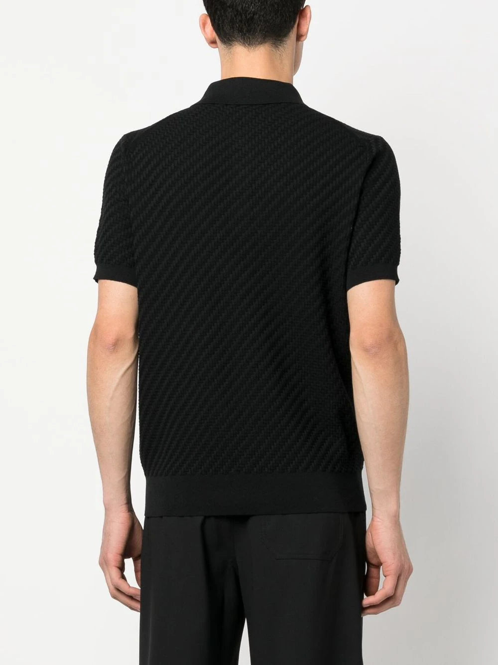 Brioni  waffle-knit polo shirt