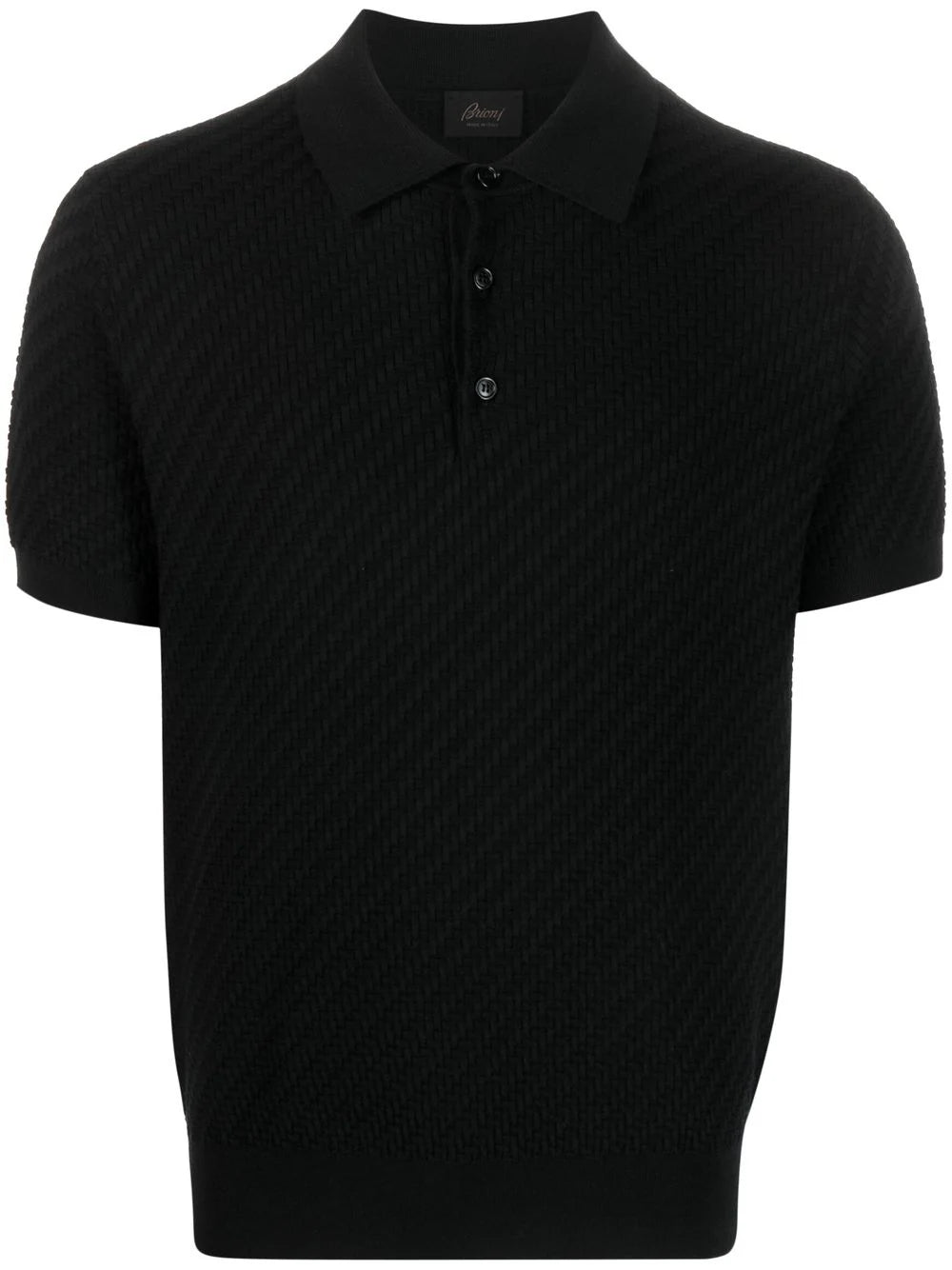 Brioni  waffle-knit polo shirt