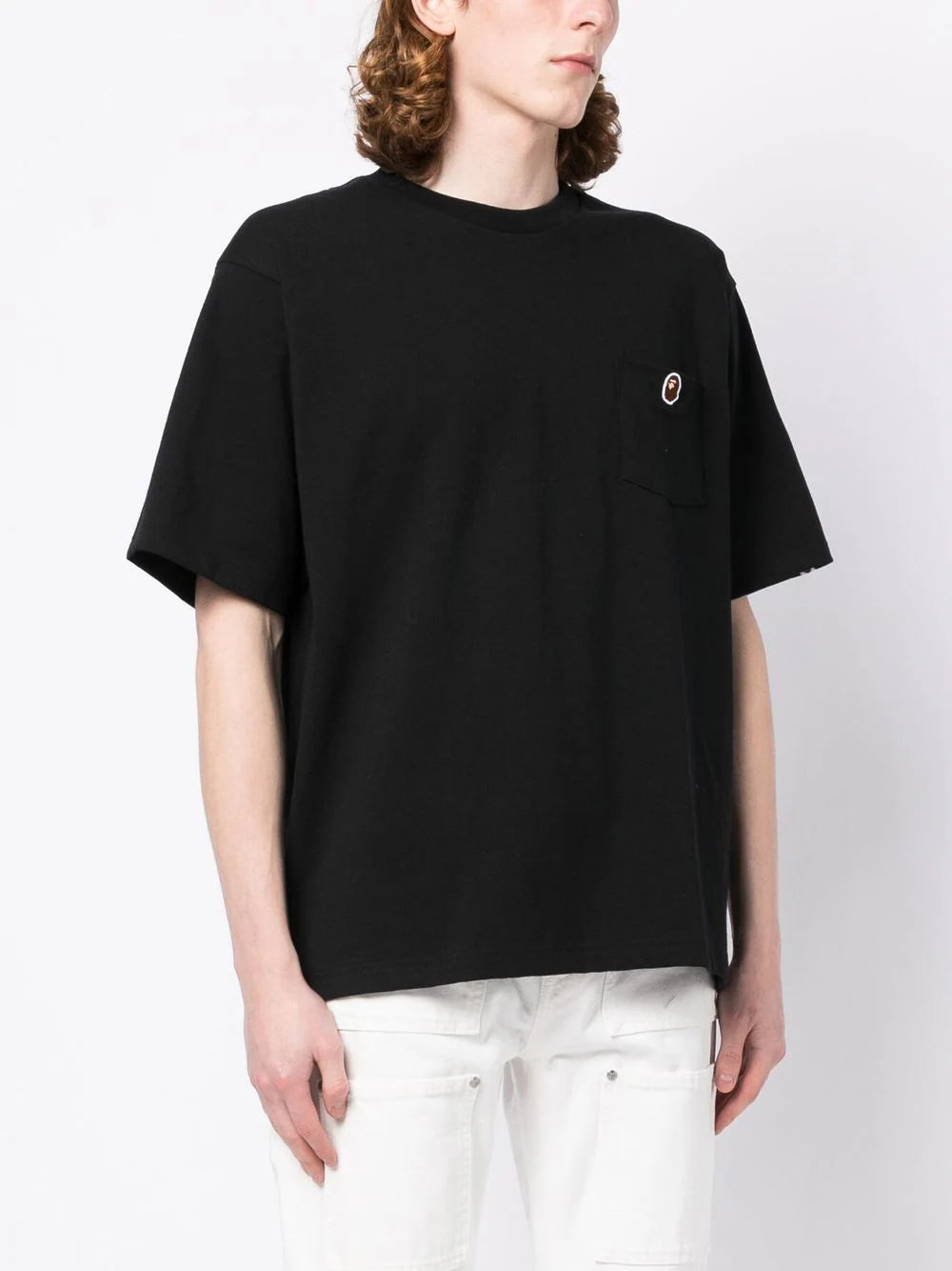A BATHING APE® logo-print cotton T-shirt