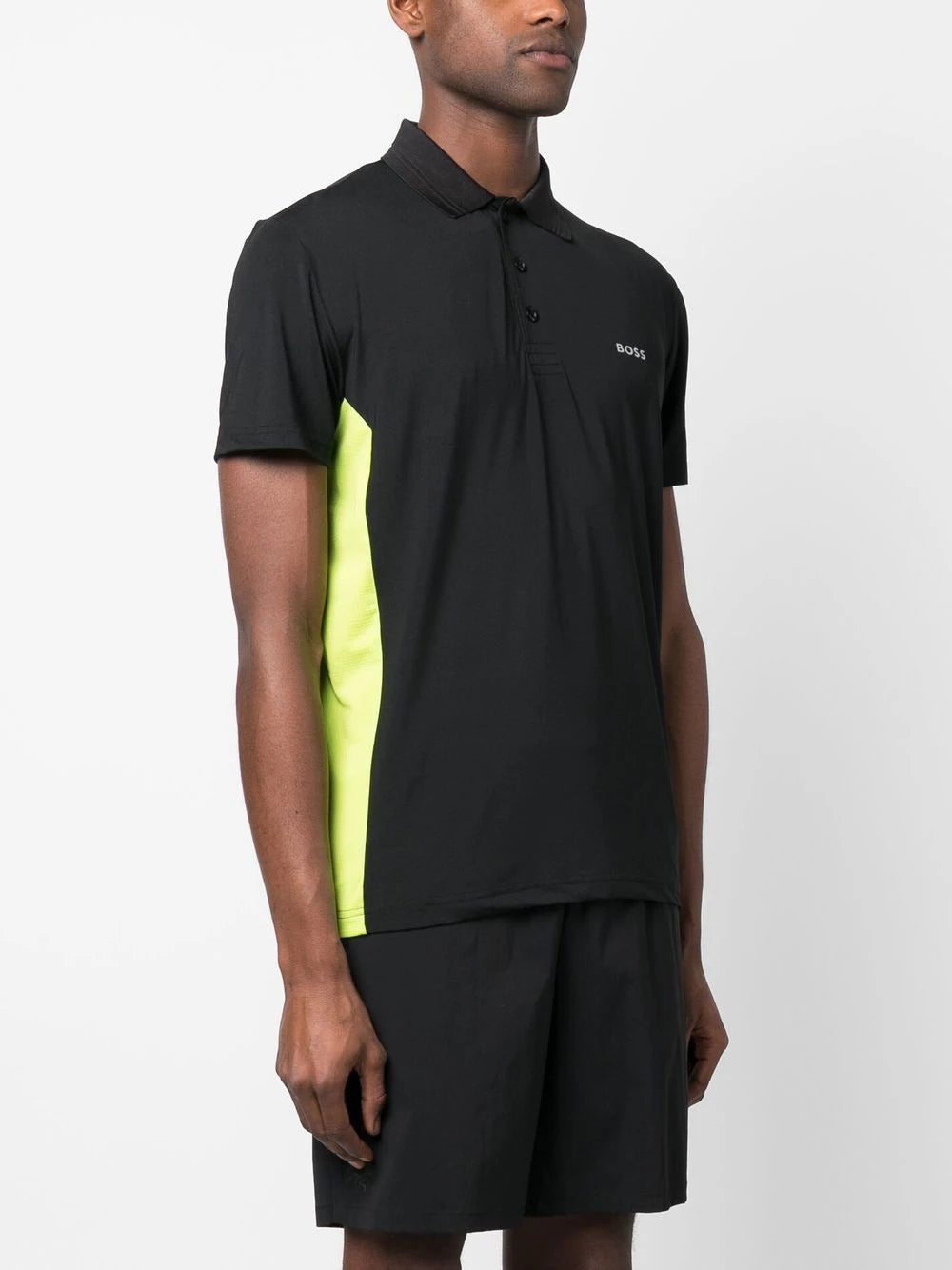 BOSS  colour- block polo shirt