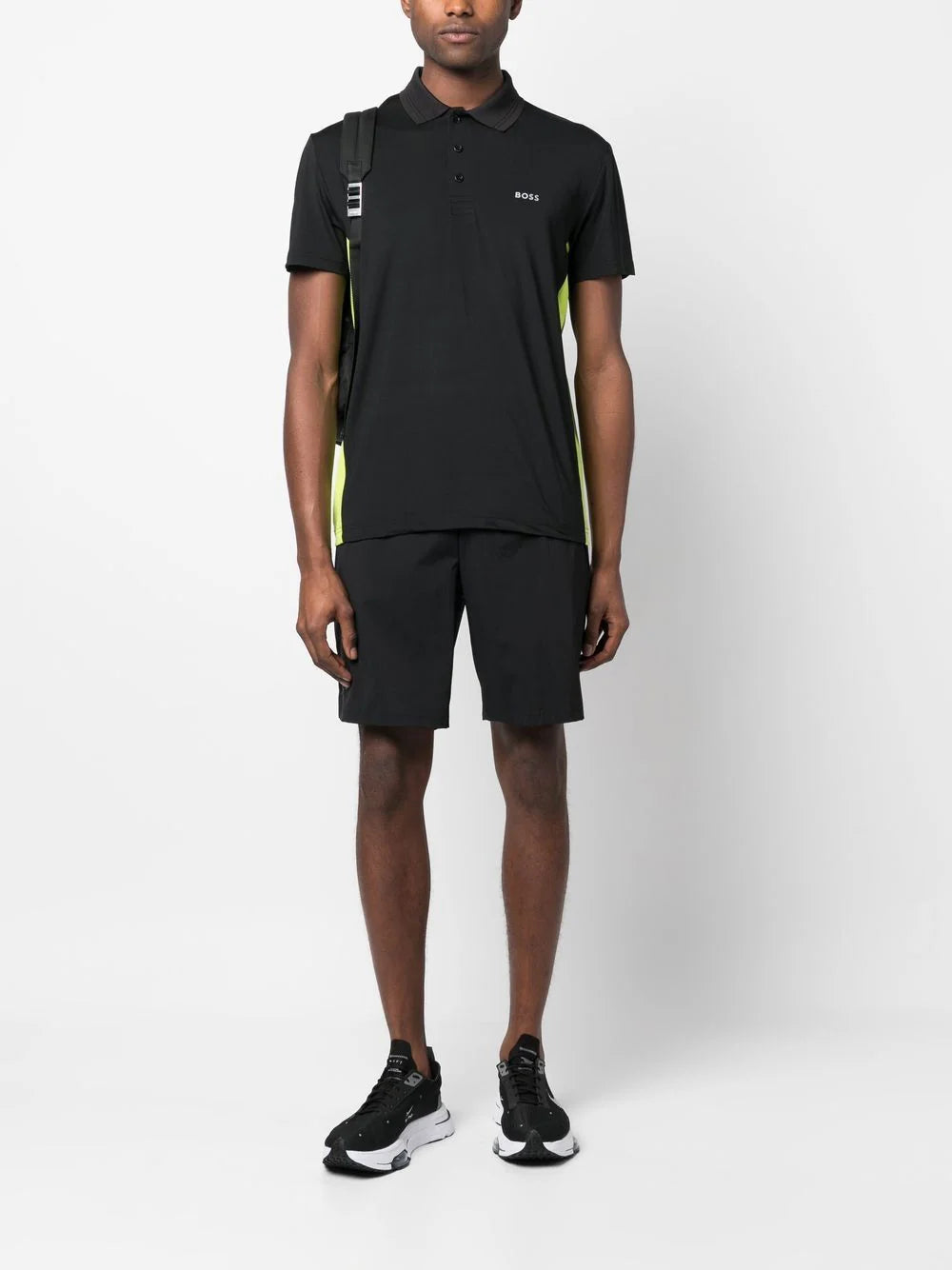 BOSS  colour- block polo shirt