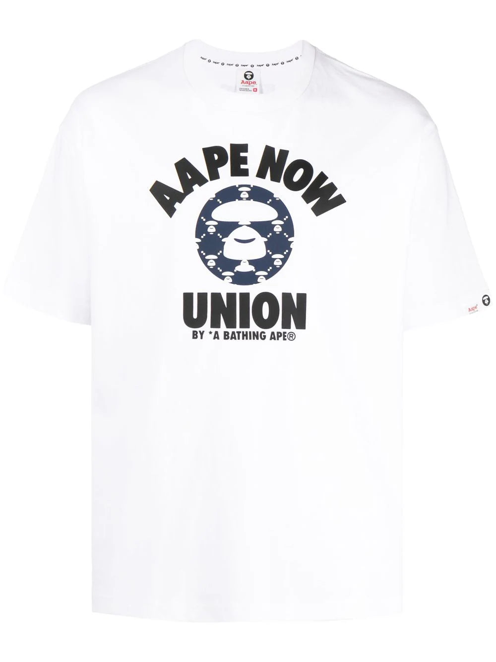 AAPE BY *A BATHING APE®  logo-print cotton T-shirt