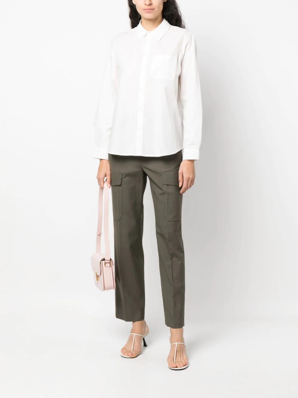 A.P.C.  Boyfriend logo-embroidered shirt