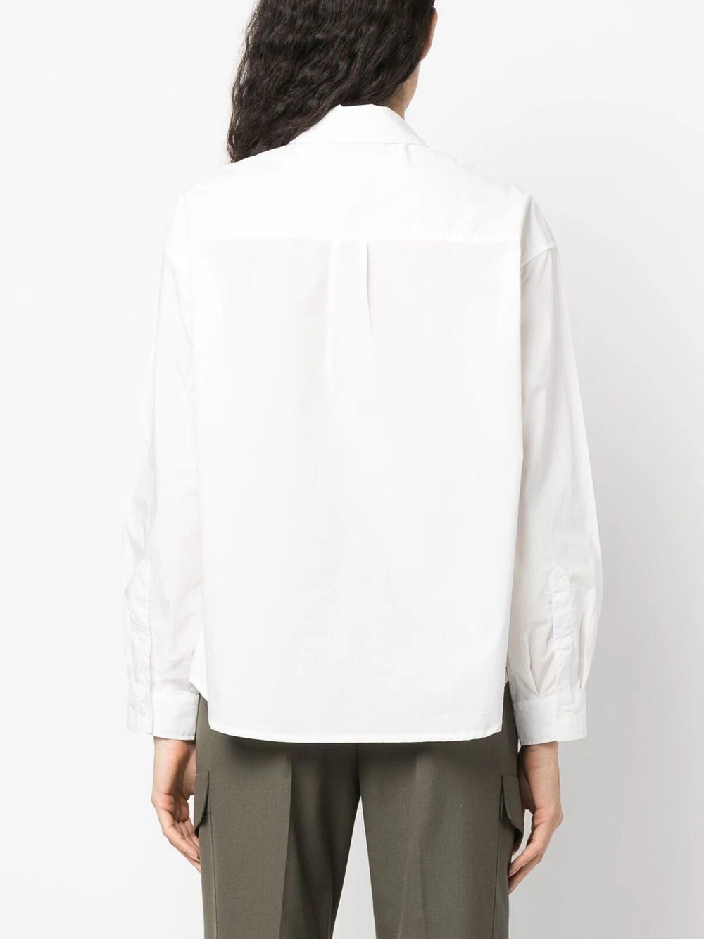 A.P.C.  Boyfriend logo-embroidered shirt