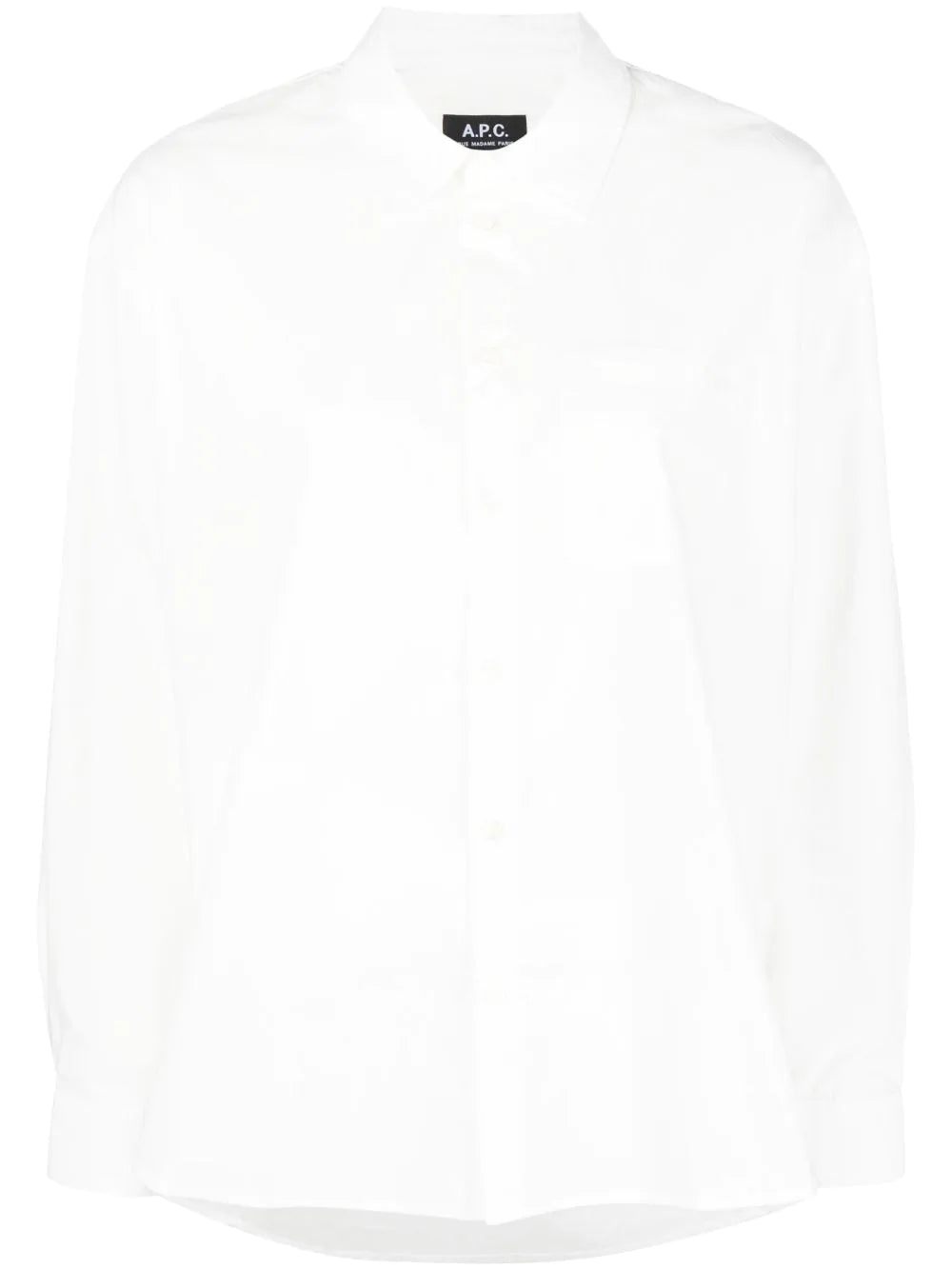 A.P.C.  Boyfriend logo-embroidered shirt
