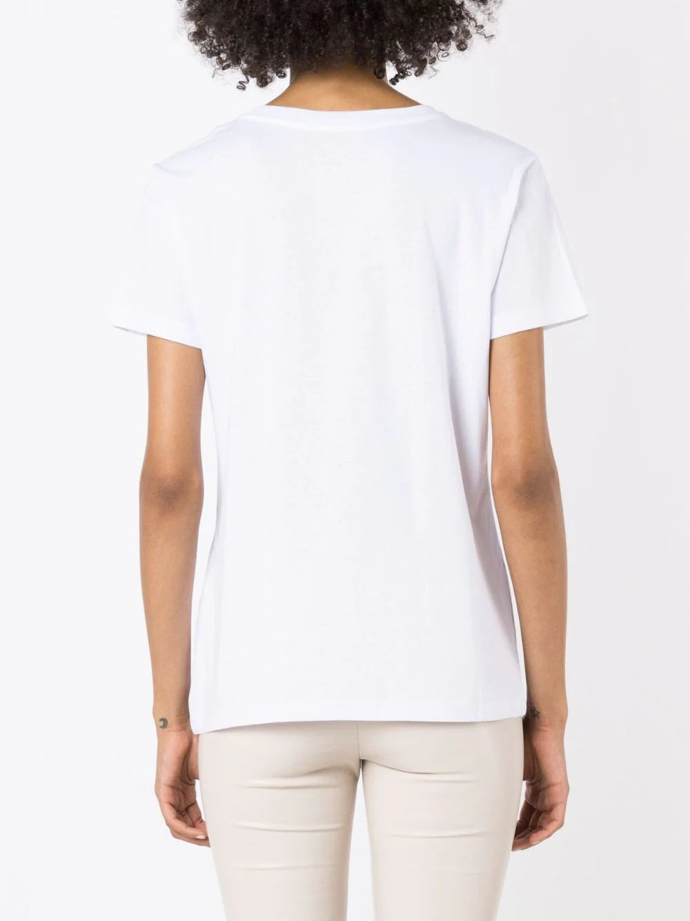 Armani Exchange  logo-embroidered cotton T-shirt