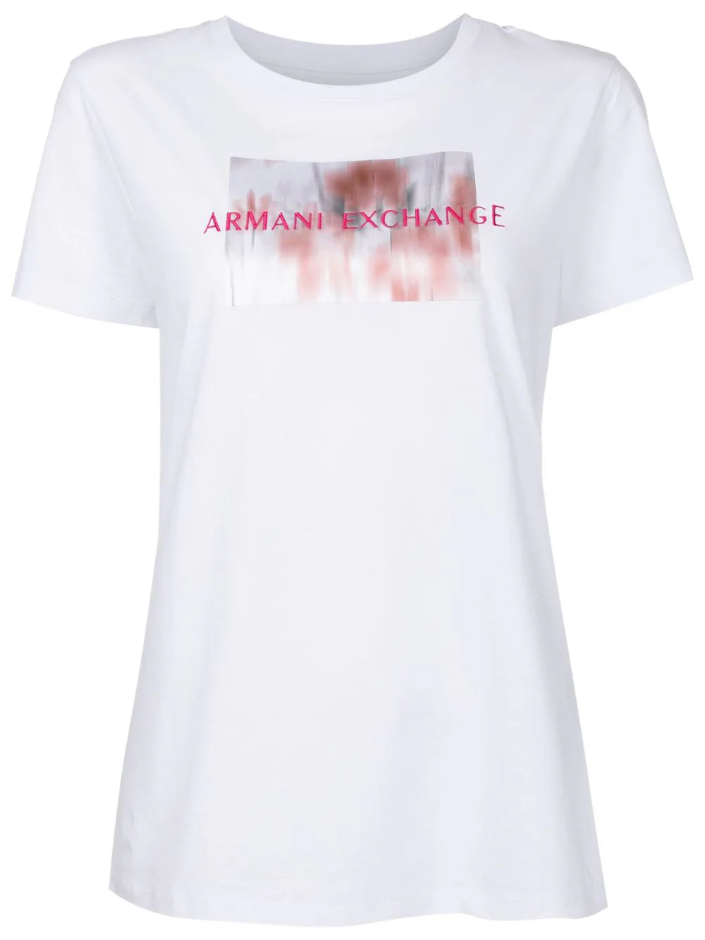Armani Exchange  logo-embroidered cotton T-shirt
