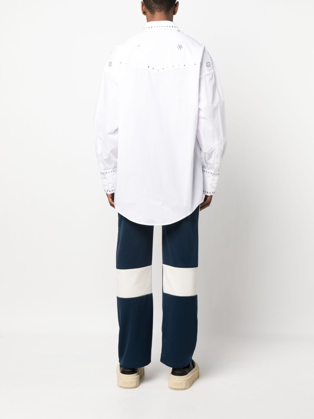 BLUEMARBLE  rhinestone-embellished cotton shirt