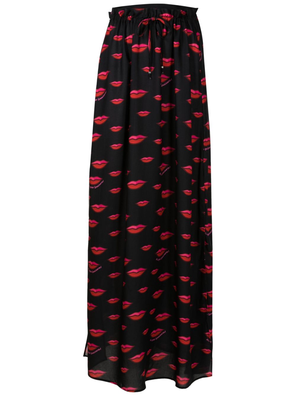 Amir Slama  lip-print maxi skirt