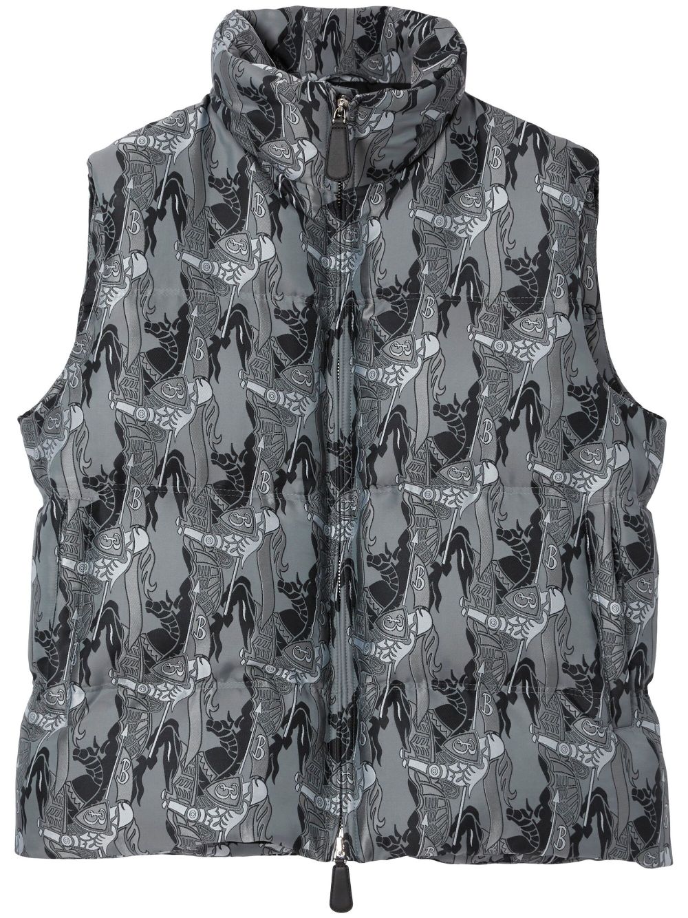 Burberry  EKD silk-blend jacquard puffer gilet