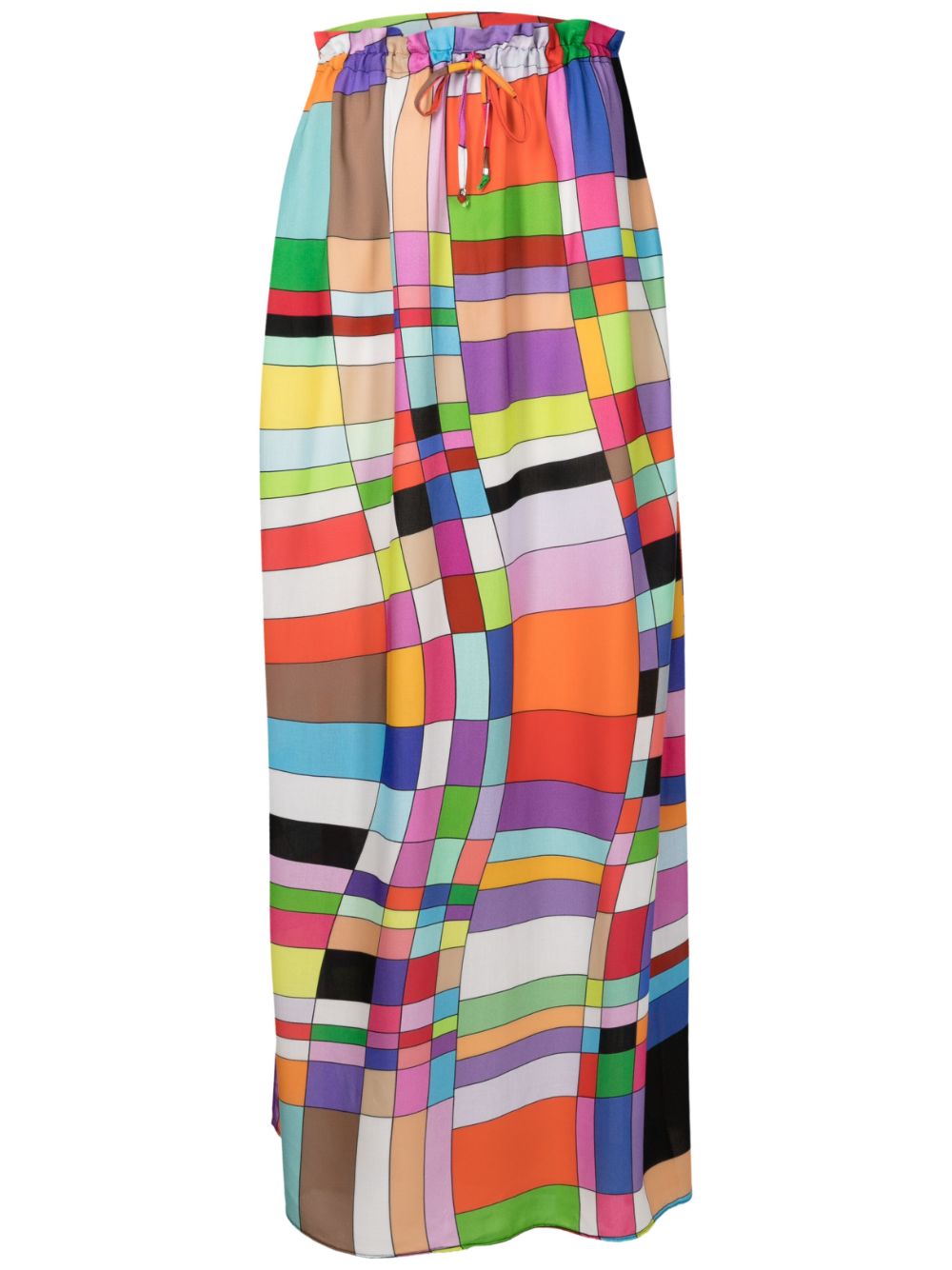 Amir Slama  geometric-print maxi skirt