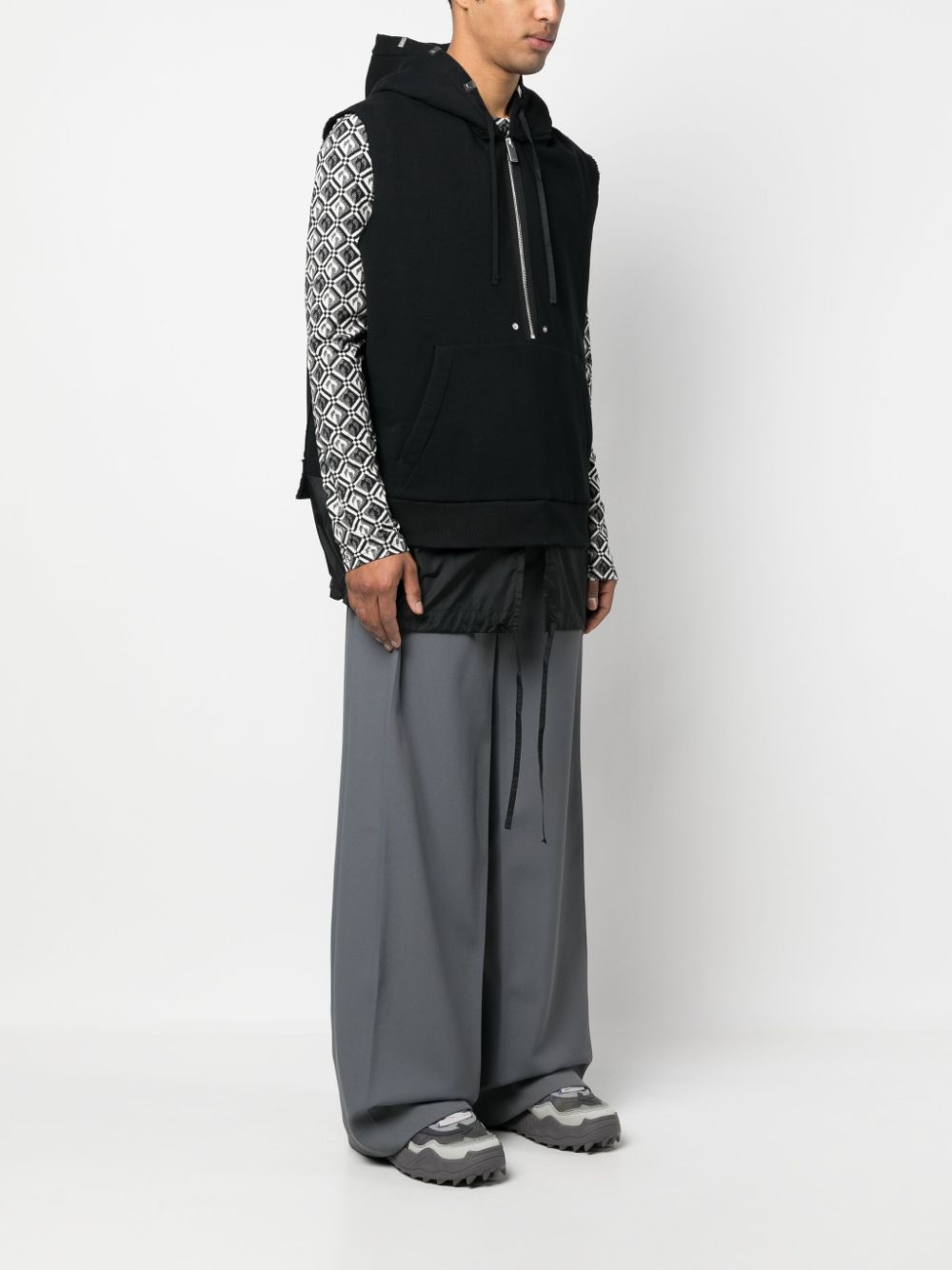 1017 ALYX 9SM half-zip fastening sleeveless hoodie